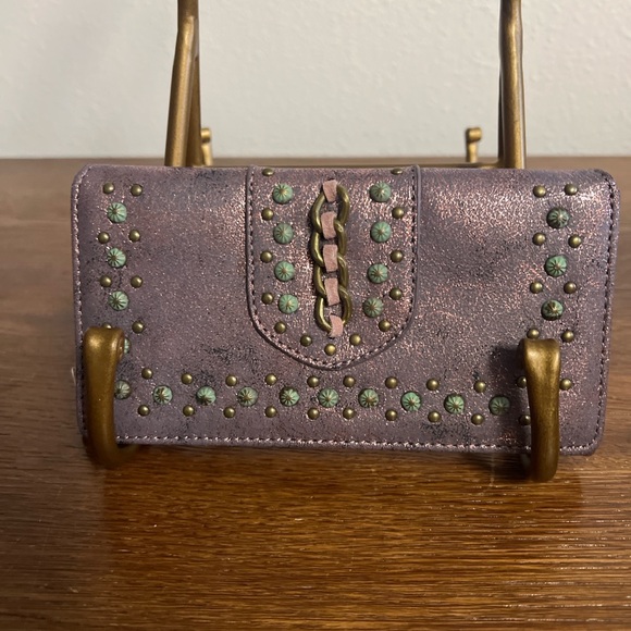 Montana West Purple Studded Wallet – NWT Style MW1058 - Picture 1 of 5